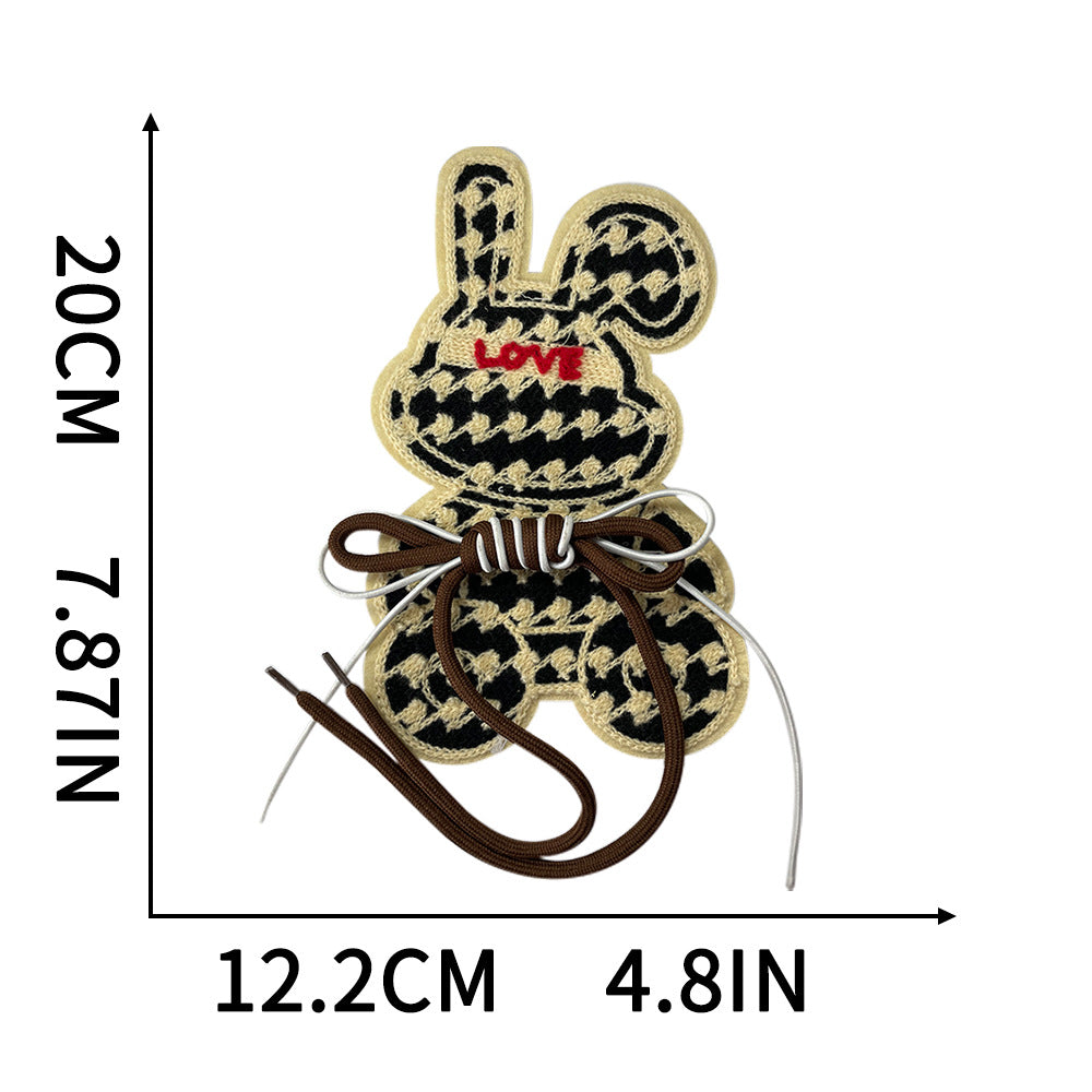 Wholesale Trendy Embroidered Cartoon Bear Rabbit Patch For DIY Coat Decoration Resale
