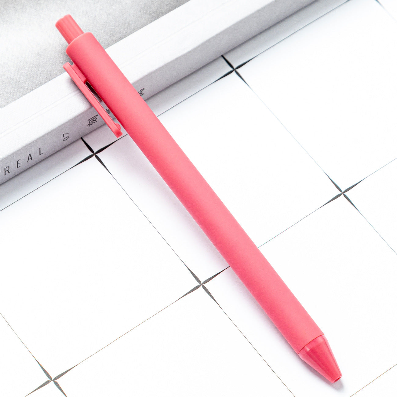 Whoelsale Candy Color Press Plastic Pen Gift Office Tools Teacher Gift