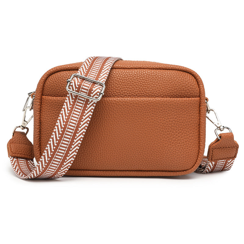 Wholesale Small square bag with wide shoulder straps, one-shoulder crossbody bag