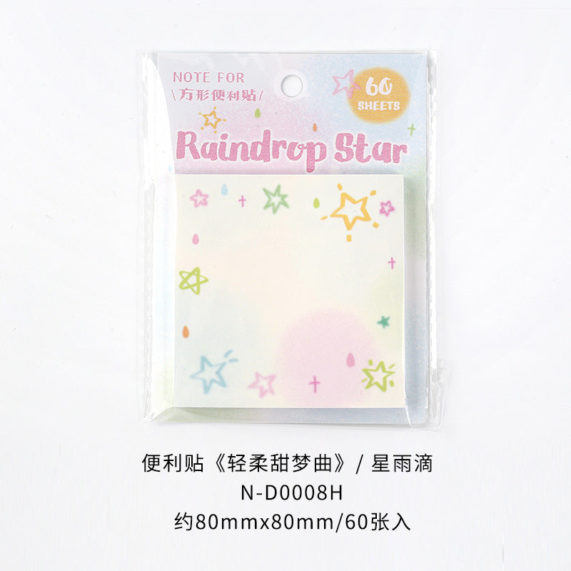 Wholesale Gentle Dream Song Post-it Cute Illustration Sticky Note