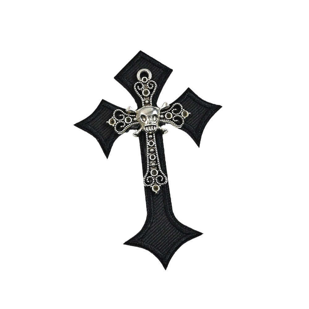 Wholesale Y2K Hairpin Skull Alloy Cross Hairpin Cool Side Clip Lolita Accessories