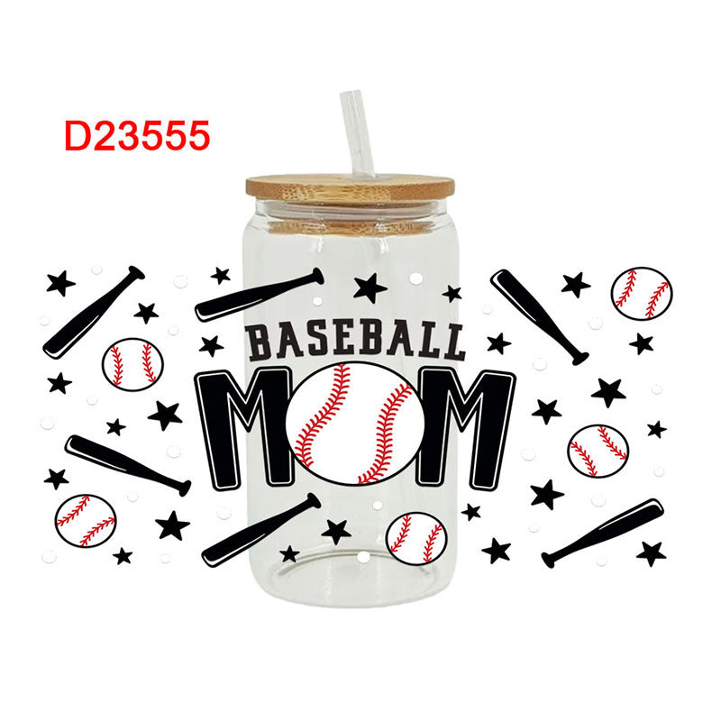 Wholesale Ball Sports Series 16oz Cup UV DTF Wraps