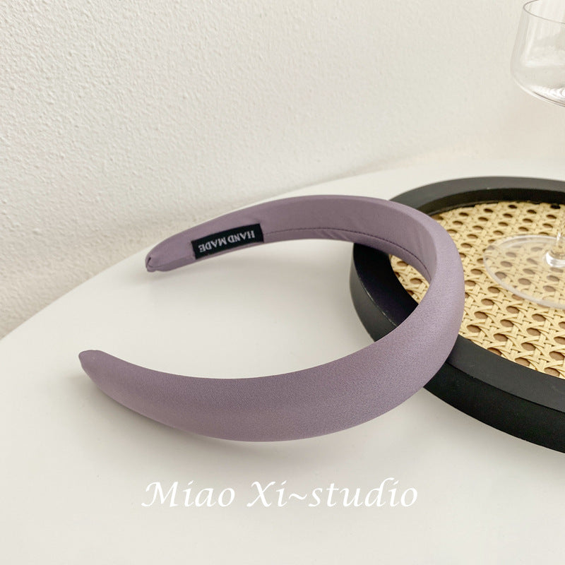 Wholesale of High-end Satin Sponge Summer Women's Fabric Headband