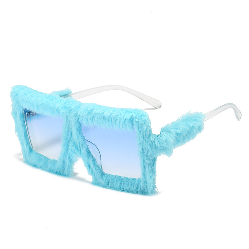 Wholesale Plush Fashion Cat Eye Sunglasses