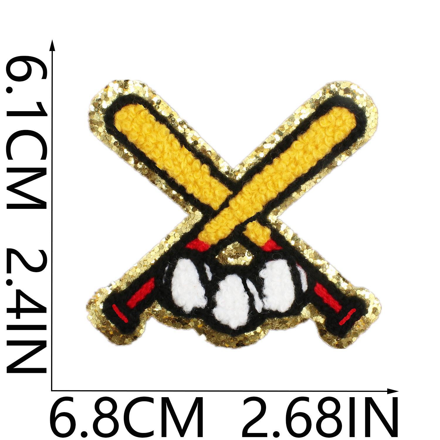 Wholesale Trendy Embroidered Iron On Patch With Sport And Letter Motif For Clothing DIY Towel Decorative Applique Gift Resale Accessory