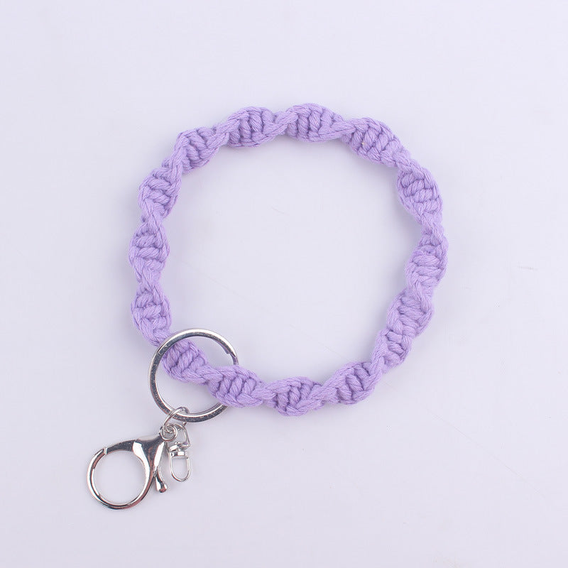 Wholesale Handwoven Cotton Rope Keychain