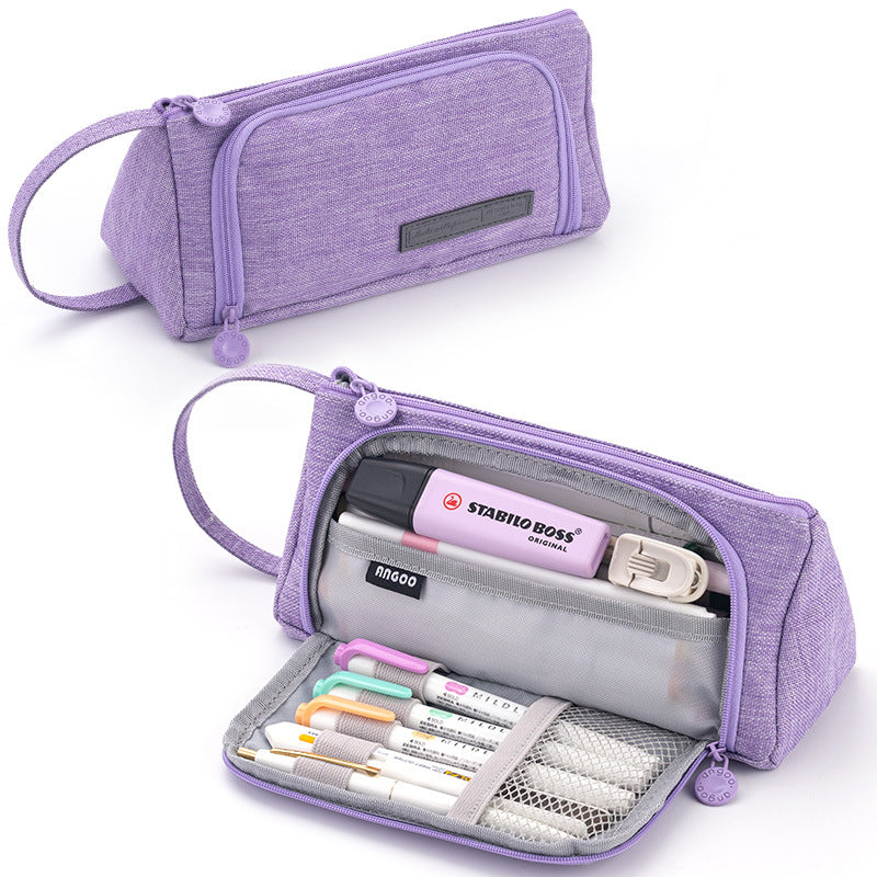 Wholesale Large Capacity Canvas Pencil Case