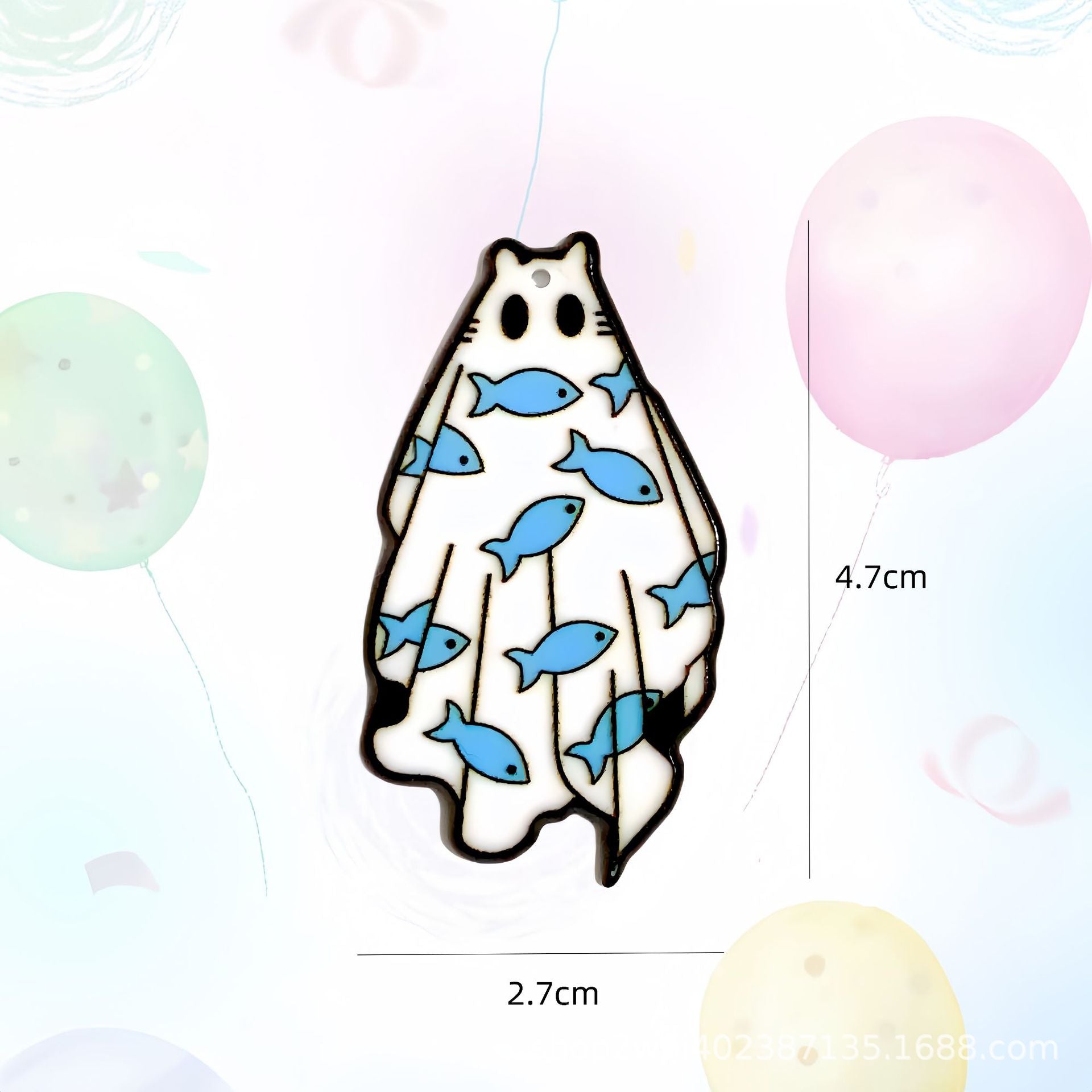 Wholesale 30pcs/ pack ghost acrylic Flatback accessories DIY jewelry pendant material