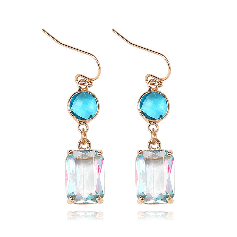 Wholesale Glass Crystal Copper Earrings