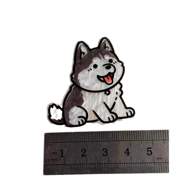 Wholesale  10pcs Illustration Style Cat Acrylic Accessories