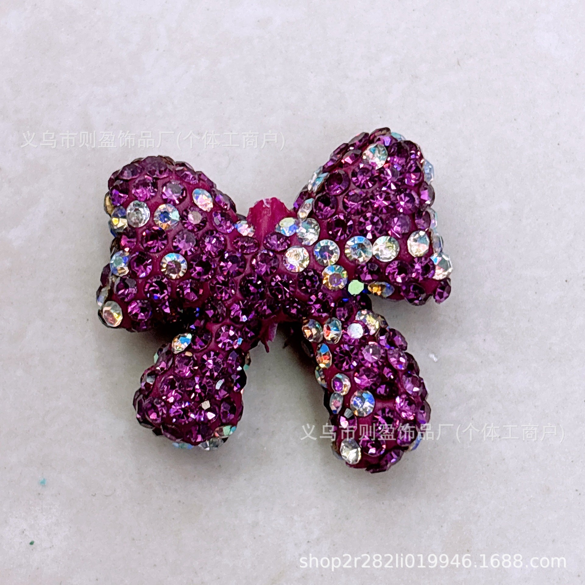 Wholesale 20pcs Heavy Industry with Drilled Pottery Clay Butterfly Bow Float Vertical Hole Beads