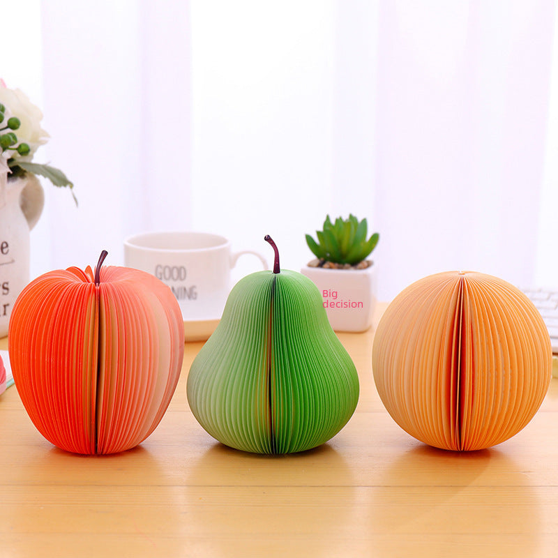 Wholesale Creative fruit shape 3D apple notepad