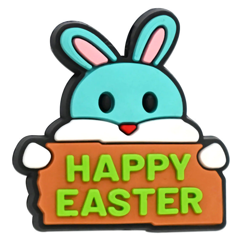 Wholesale Random 100pcs Easter Series DIY Funny Egg Funny Rabbit  Focal Beads