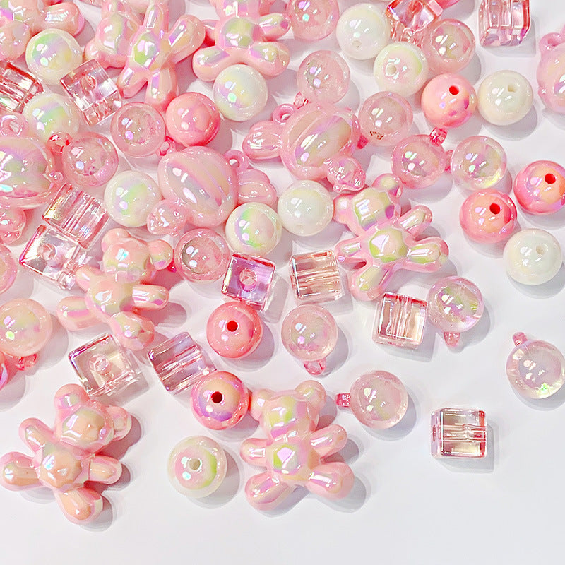 Al por mayor 20pcs acrílico de oso luminoso cuentas de conejo