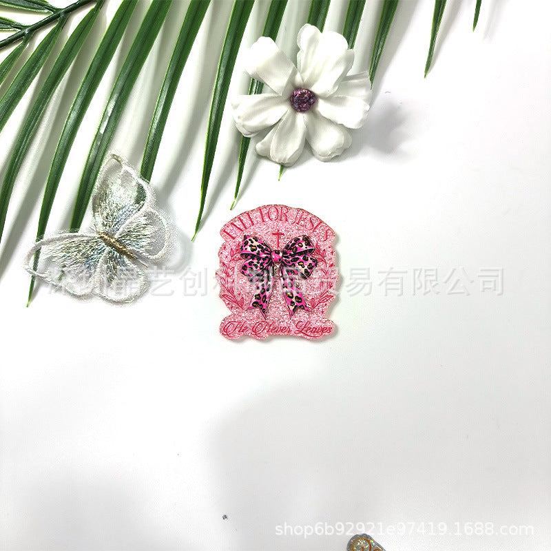 Wholesale 10pcs/pack sequin acrylic faith series DIY