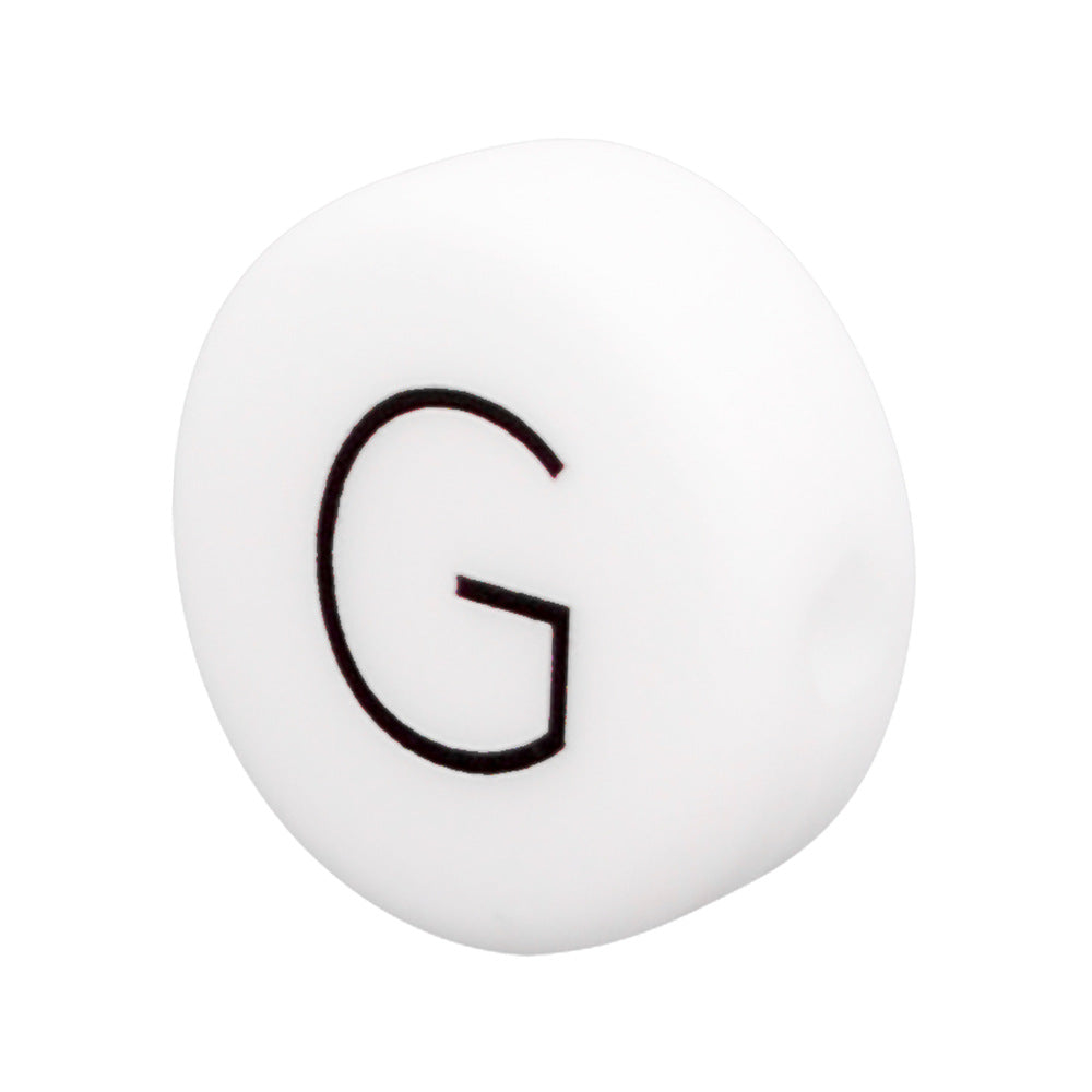 Wholesale 10PCS Silicone DIY Alphabet Beads