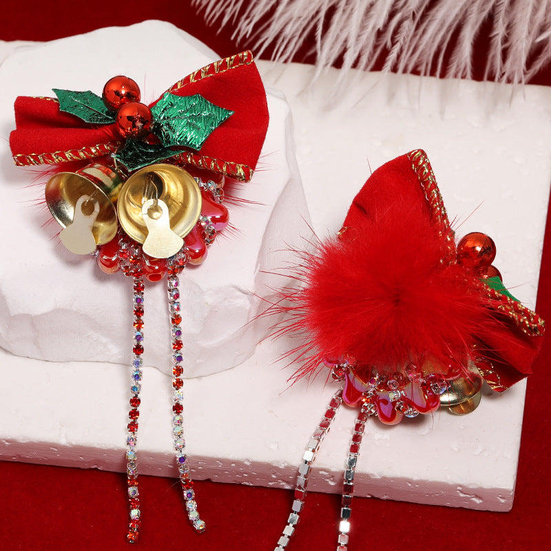 Wholesale DIY Christmas Bell Bow Hollow Love Acrylic Beads