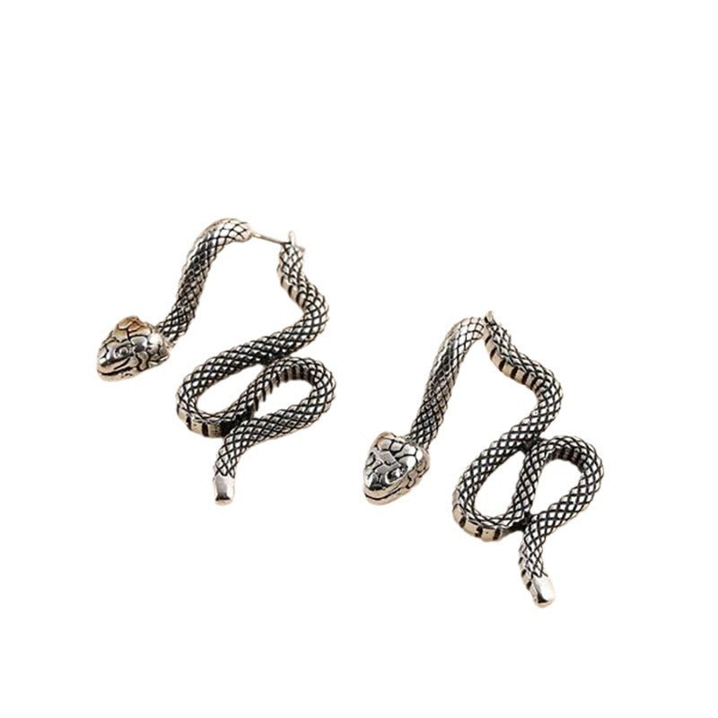 Wholesale Stylish Detachable Snake Earrings Zinc Alloy Fashion Jewelry Accessory For Boutique Resale And Gift