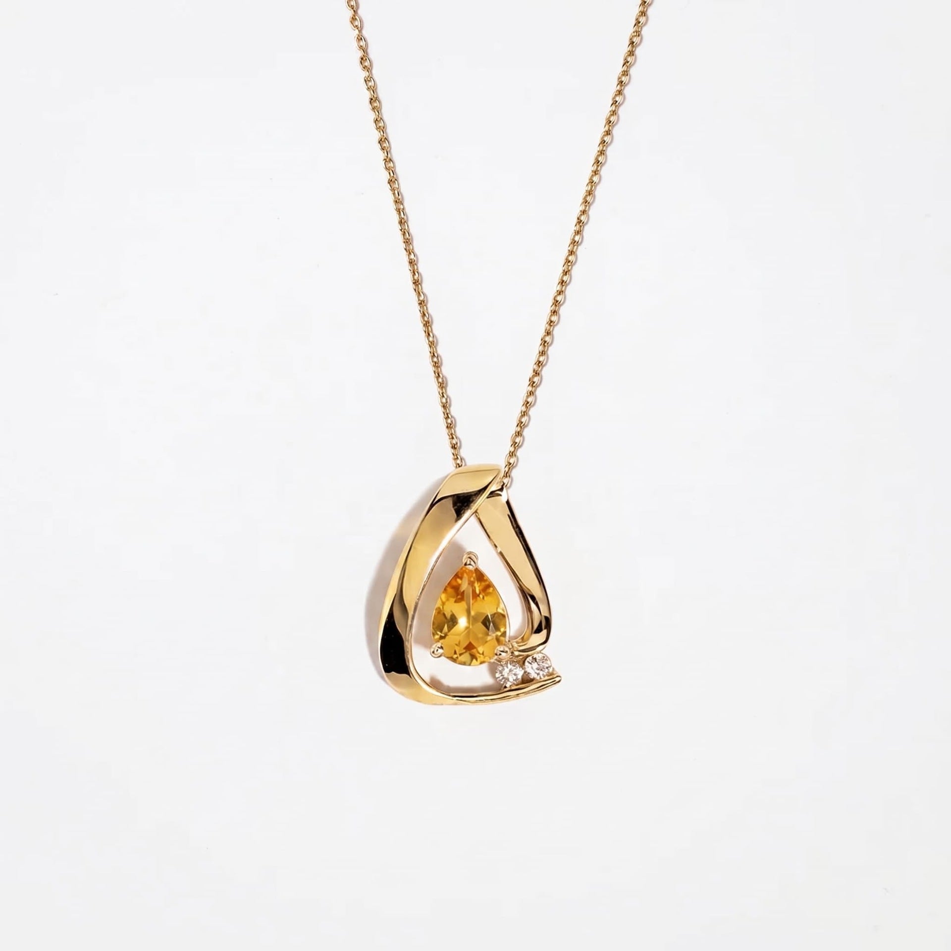 Wholesale Trendy Water Drop Red Zircon Necklace 18K Gold Plated Stainless Steel December Birthstone Gift Boutique Resale