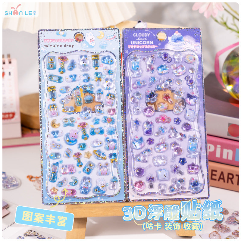 Wholesale Cute cartoon pet relief stickers 3D Stickers
