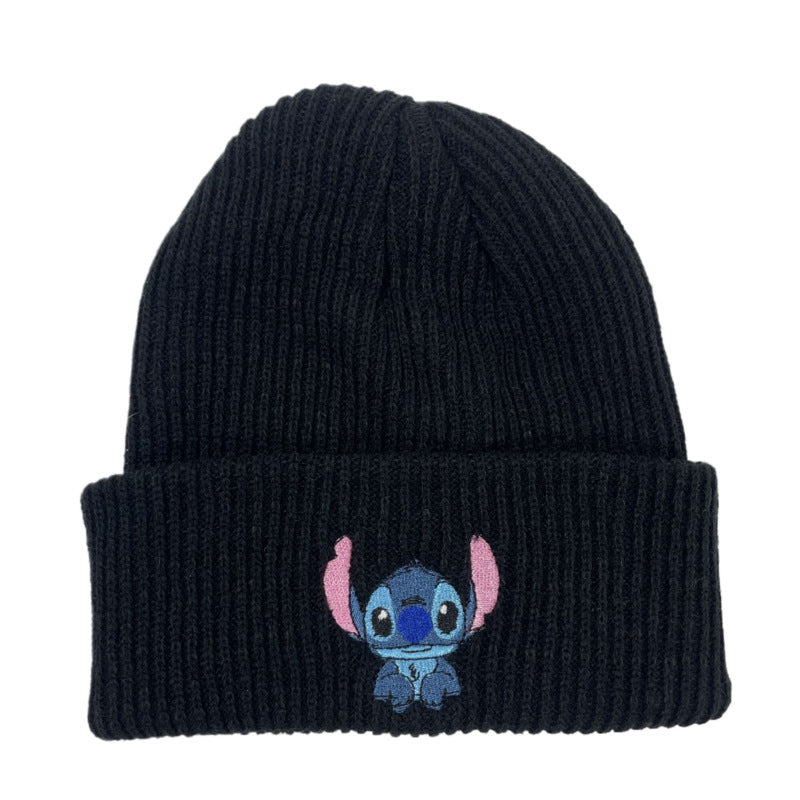 Wholesale Embroidered Autumn and Winter Outdoor Warm Cartoon Anime Yarn Hat