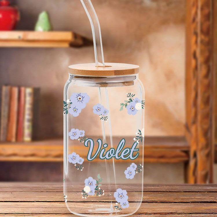 Wholesale Purple and black Pattern 16oz Cup UV DTF Wraps