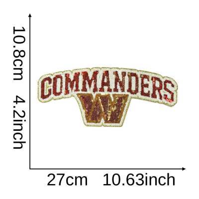 Wholesale Football Team Sequin Logo Patches Stylish Embroidered Applique For ets Boutique DIY Supply OLY Exclusive