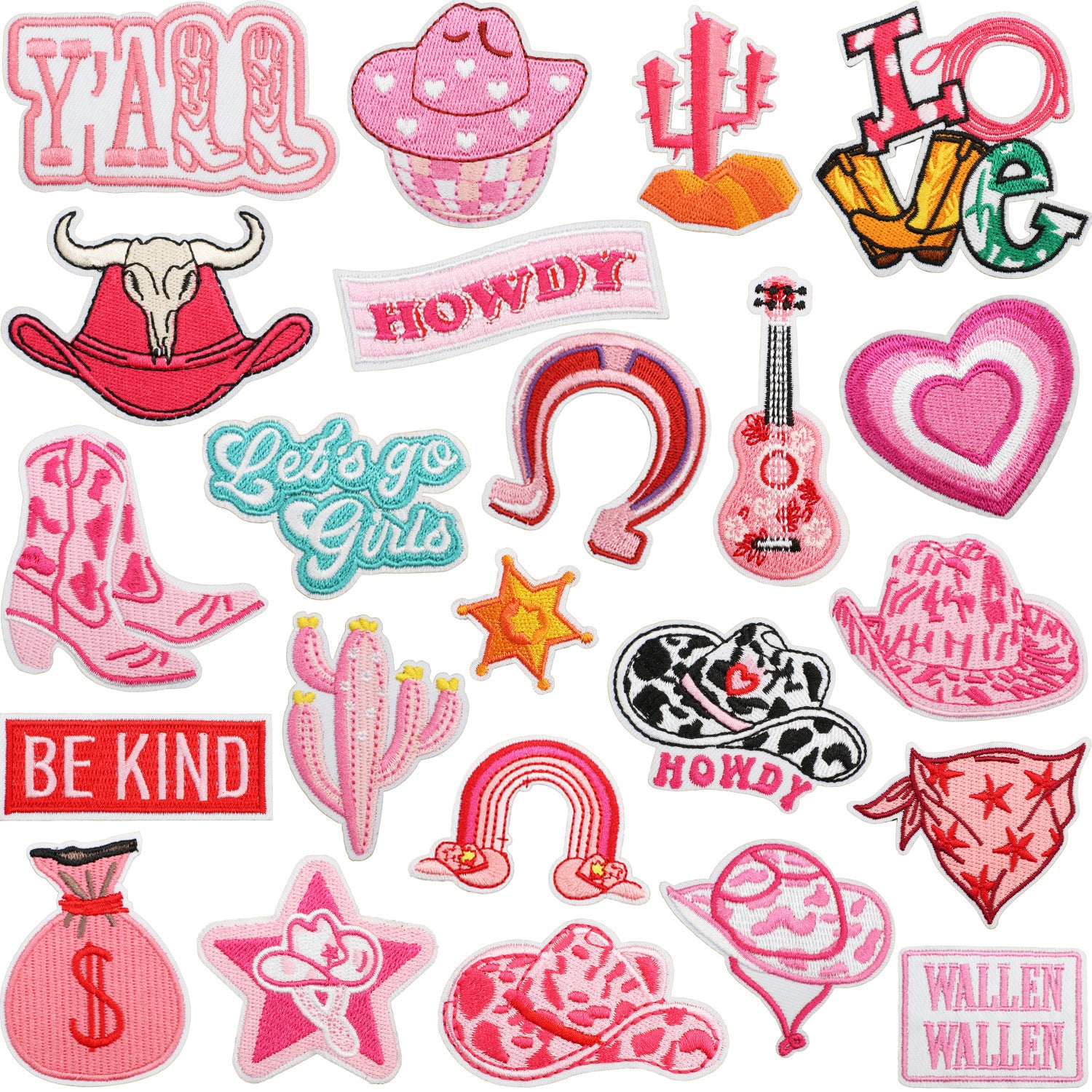Wholesale Western Cowboy Horse Embroidery Patch Decorative Embroidered Applique For Clothing Resale