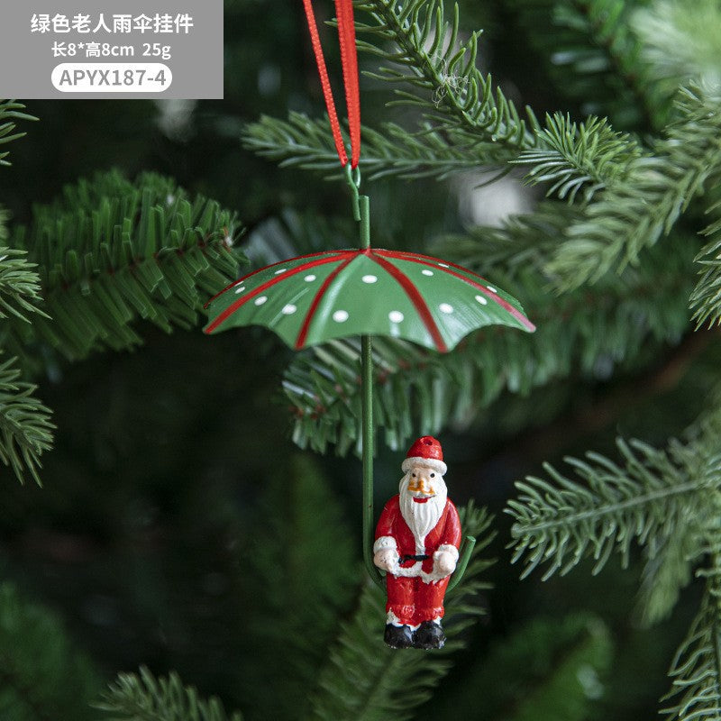 Wholesale Iron Christmas Hot Air Balloon Parachute Christmas Tree Ornament