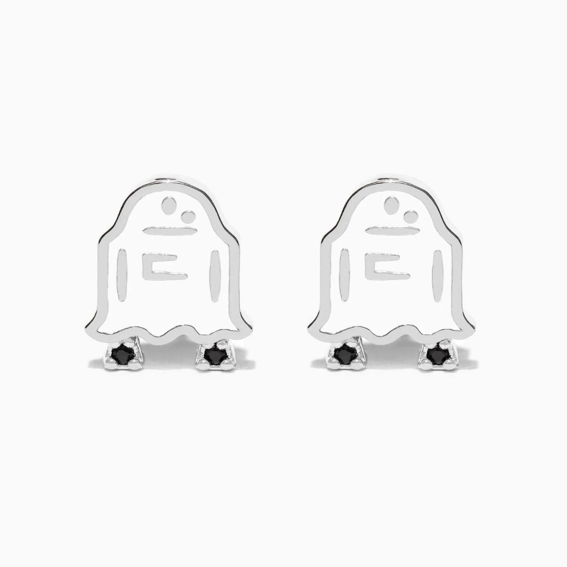 Wholesale Halloween Creative Copper Gold-plated Funny Oil Drop Zircon Cartoon Pumpkin Ghost Earrings