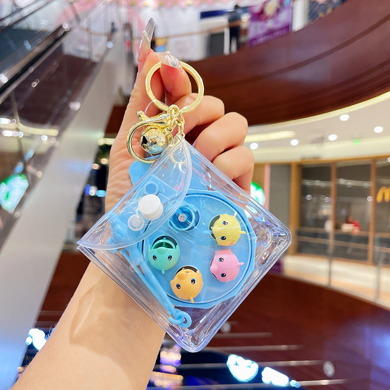 Llavero de la máquina de pesca giratoria de PVC al por mayor