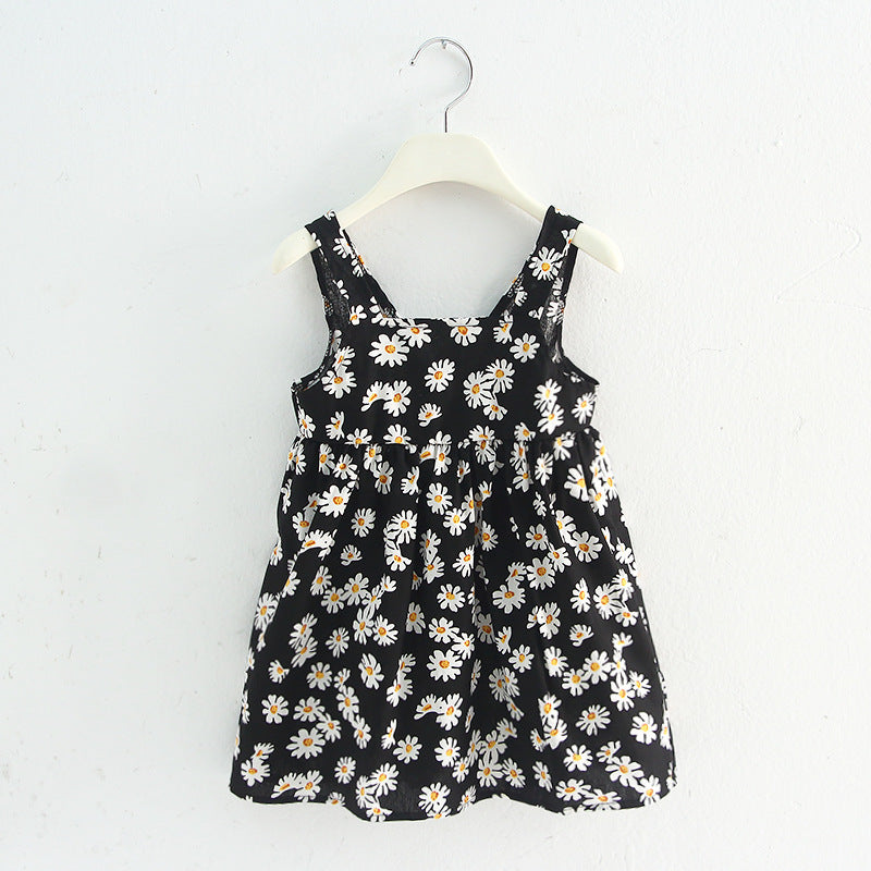 Wholesale Summer Girls Floral Princess Dress In Polyester Stylish Boutique Party Wear For Kids Resale Ready