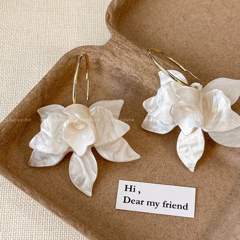 Wholesale Beach holiday style straw sunflower earrings