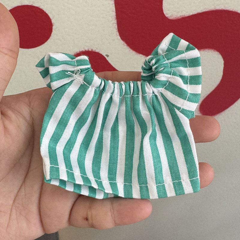 Wholesale Little Skirt  Can Wear Floral Dress 10cm Pendant Doll Clothes Accessories