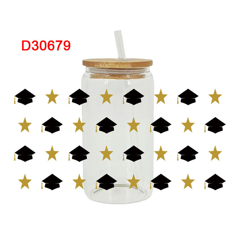 Wholesale Bow Graduation Season 16oz Cup UV DTF Wraps