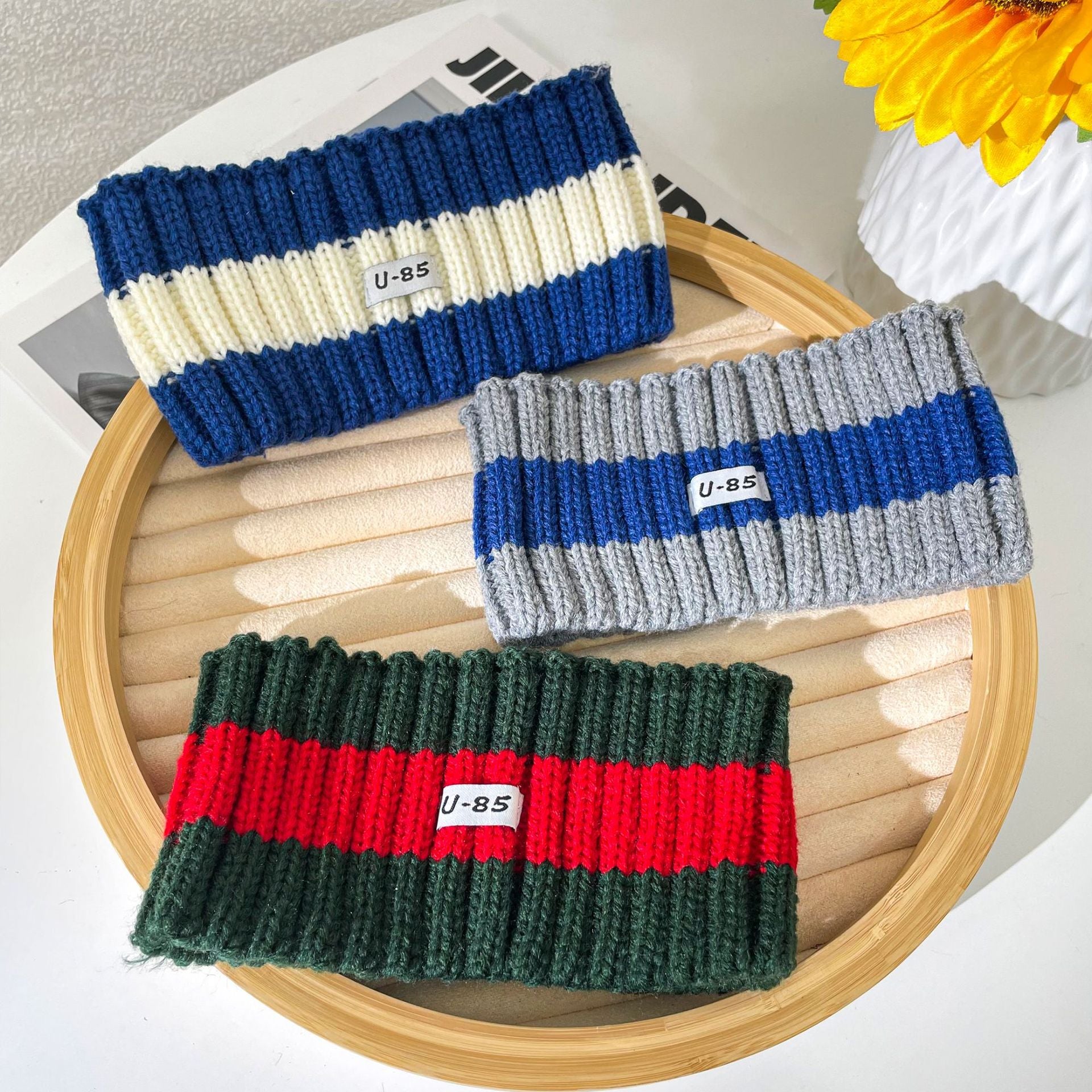 Wholesale 2023 Autumn and Winter Sports Knitted Wool Wide-brimmed Headband