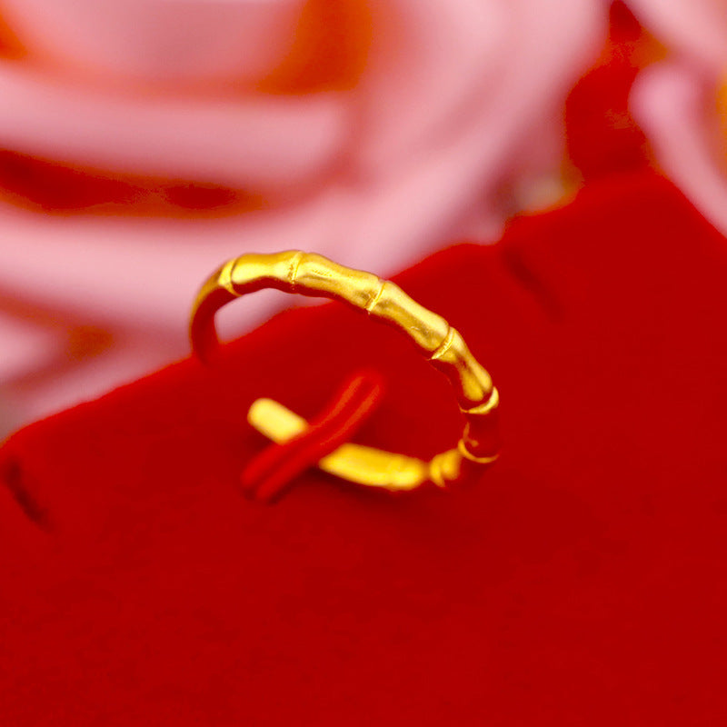 Wholesale Valentine's Day Copper Matte Love Deer Antler Index Finger Ring