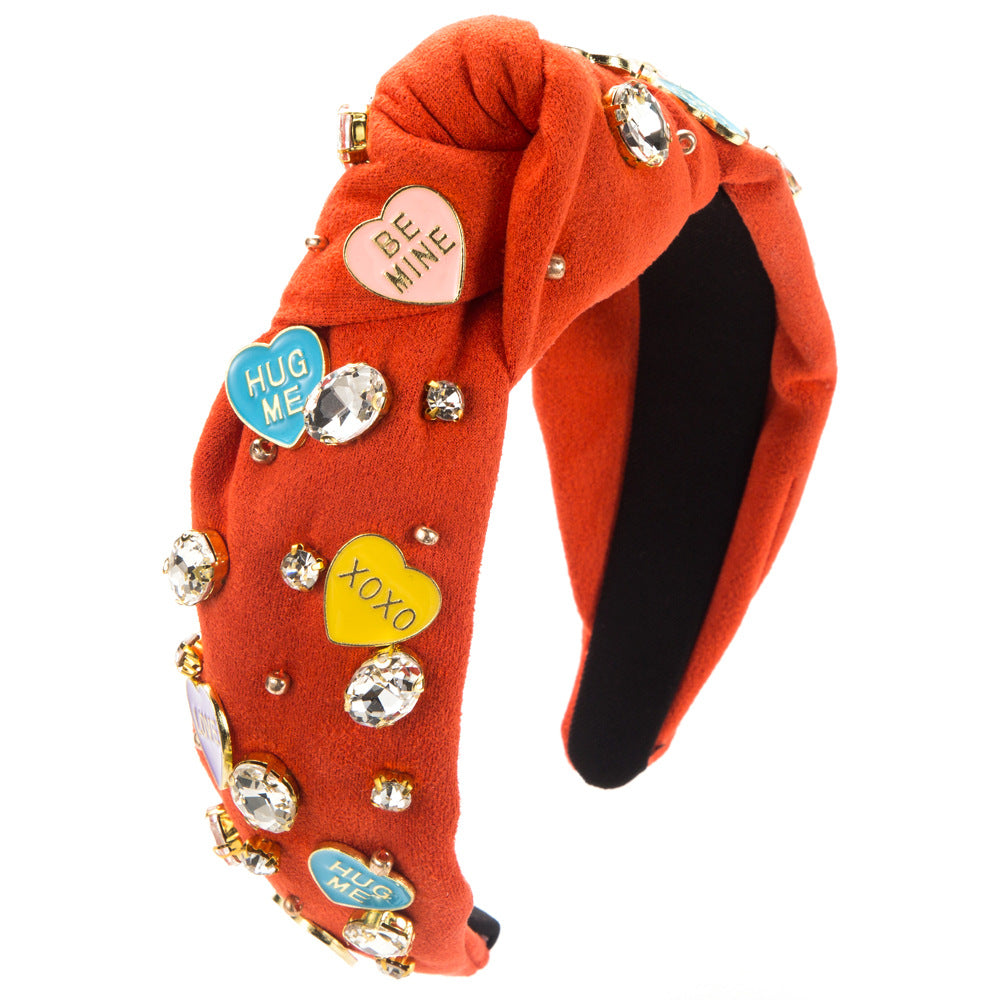 Wholesale Valentine's Day English Letter Love Hairbands