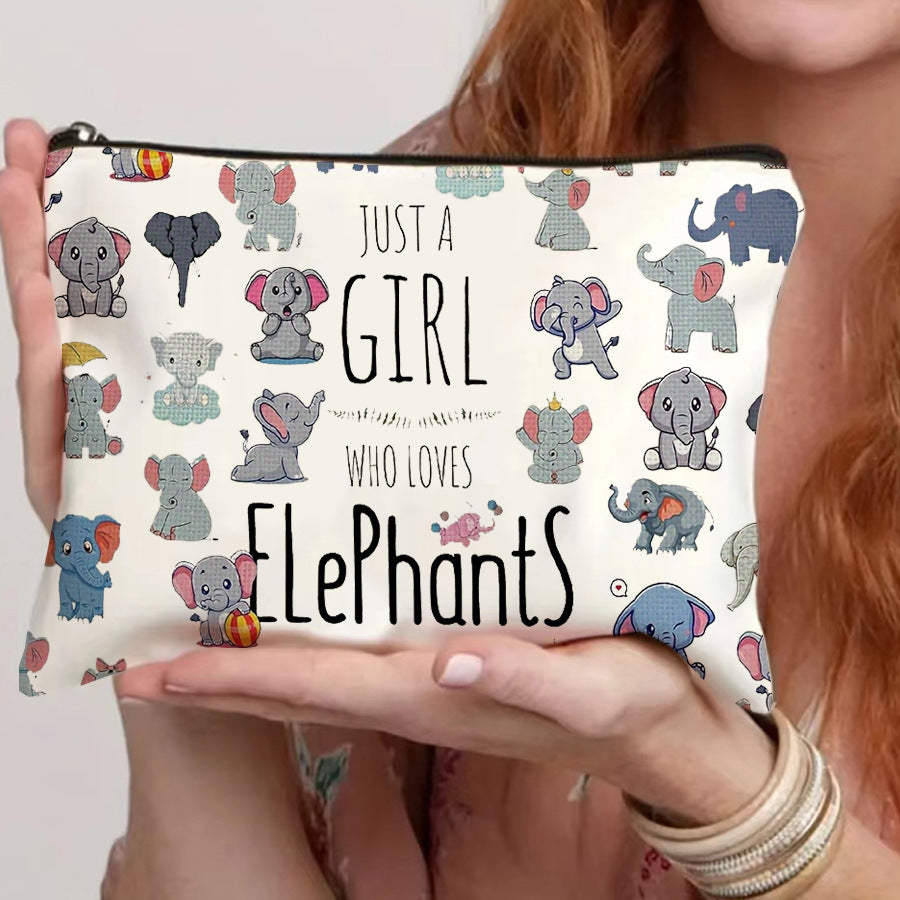 Wholesale spot canvas zipper bag canvas cosmetic bag zipper canvas bag pencil case