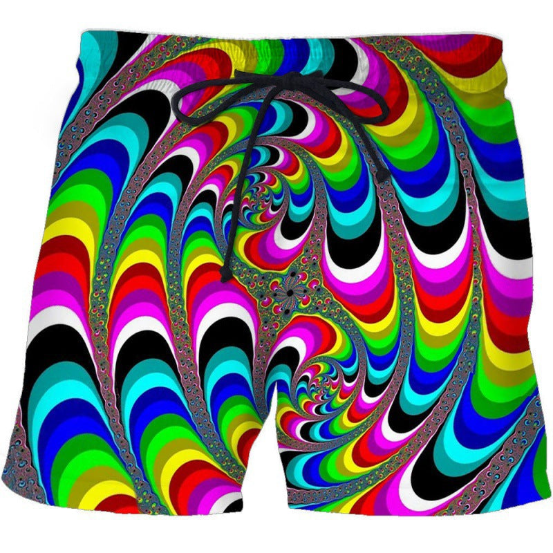 Wholesale Personalized Cigarette Butts 3D Printing Men's Beach Shorts Swimwear