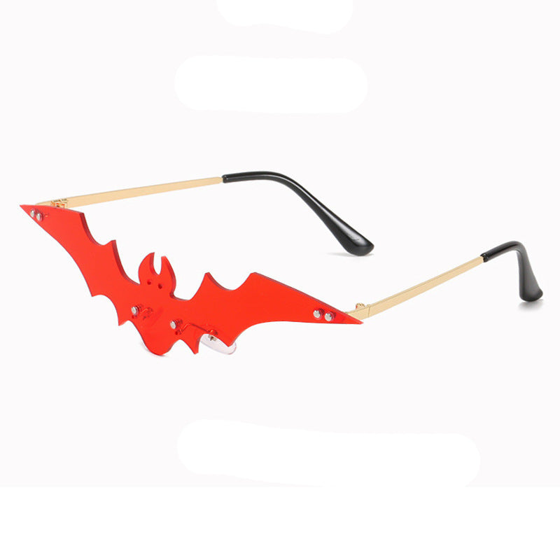 Wholesale Halloween Frameless Bat PC Sunglasses