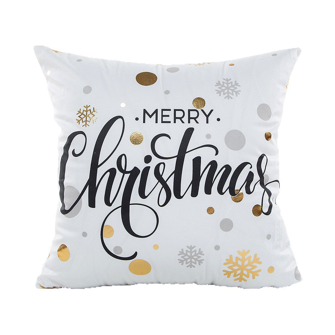 Wholesale Christmas atmosphere gold-stamping festive pillowcase