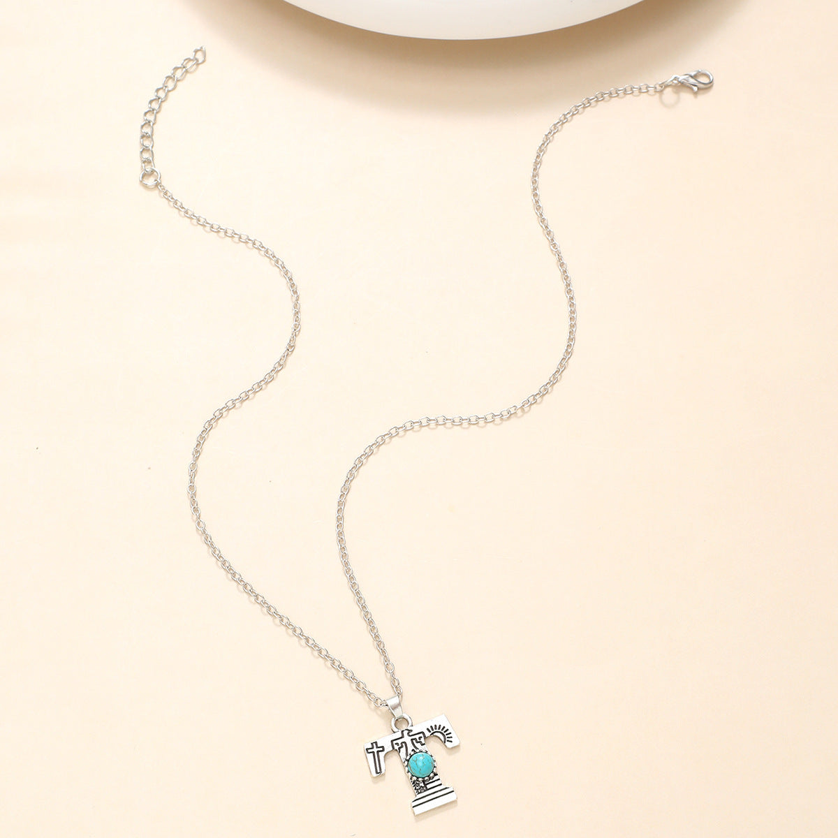 Wholesale Alloy English letter necklace western style