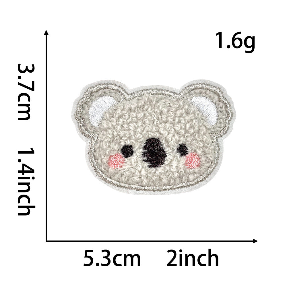 Wholesale Stylish Panda Embroidered Patch Self Adhesive Applique For Coats Trendy Fashion Accessory Boutique Gift For DIY Crafting