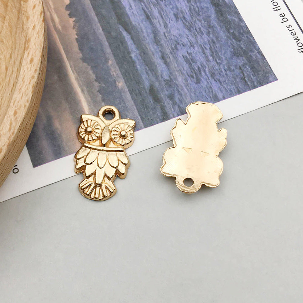 Wholesale 1 New KC Gold Alloy Simulation Animal Owl Butterfly DIY Pendant