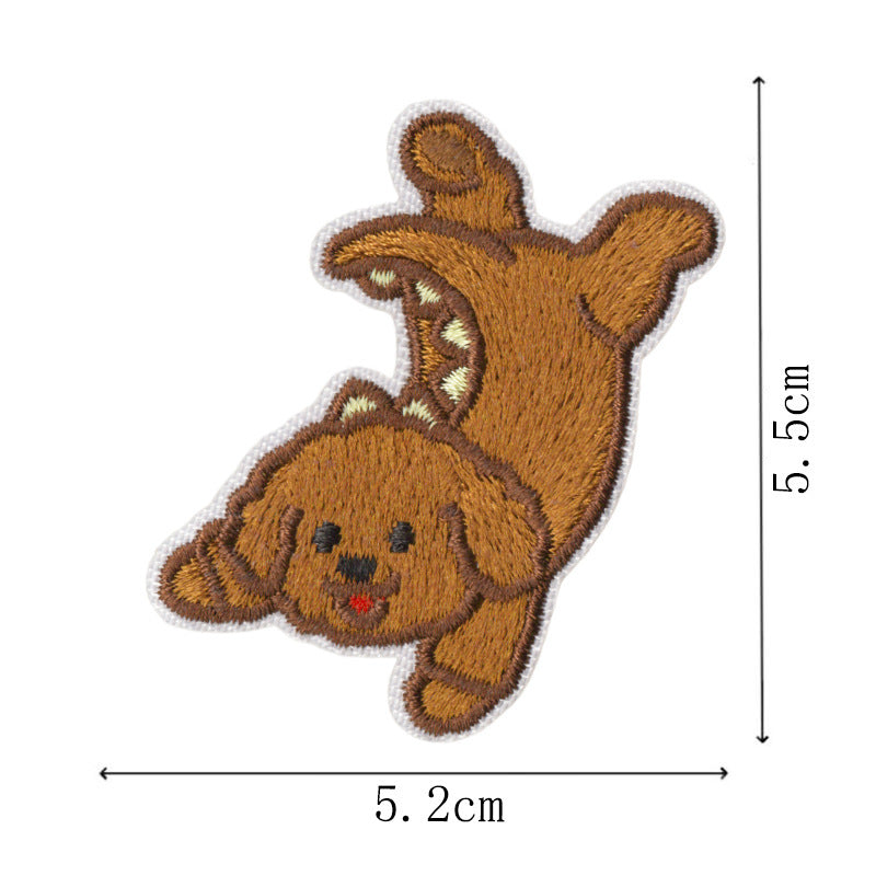 Wholesale Funny Career Dogs Embroidered Patch Set Iron On No Sew Applique For Clothing Backpacks Trendy Decorative Gift 9 Pieces