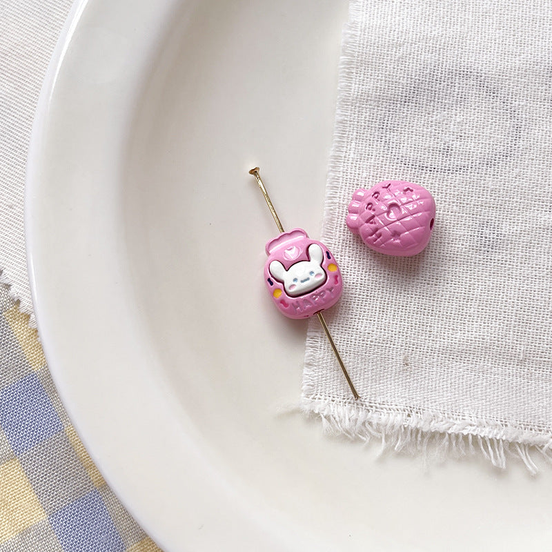 Wholesale 10pcs Cartoon Cute Dog Cute cartoon dog paw print Beads