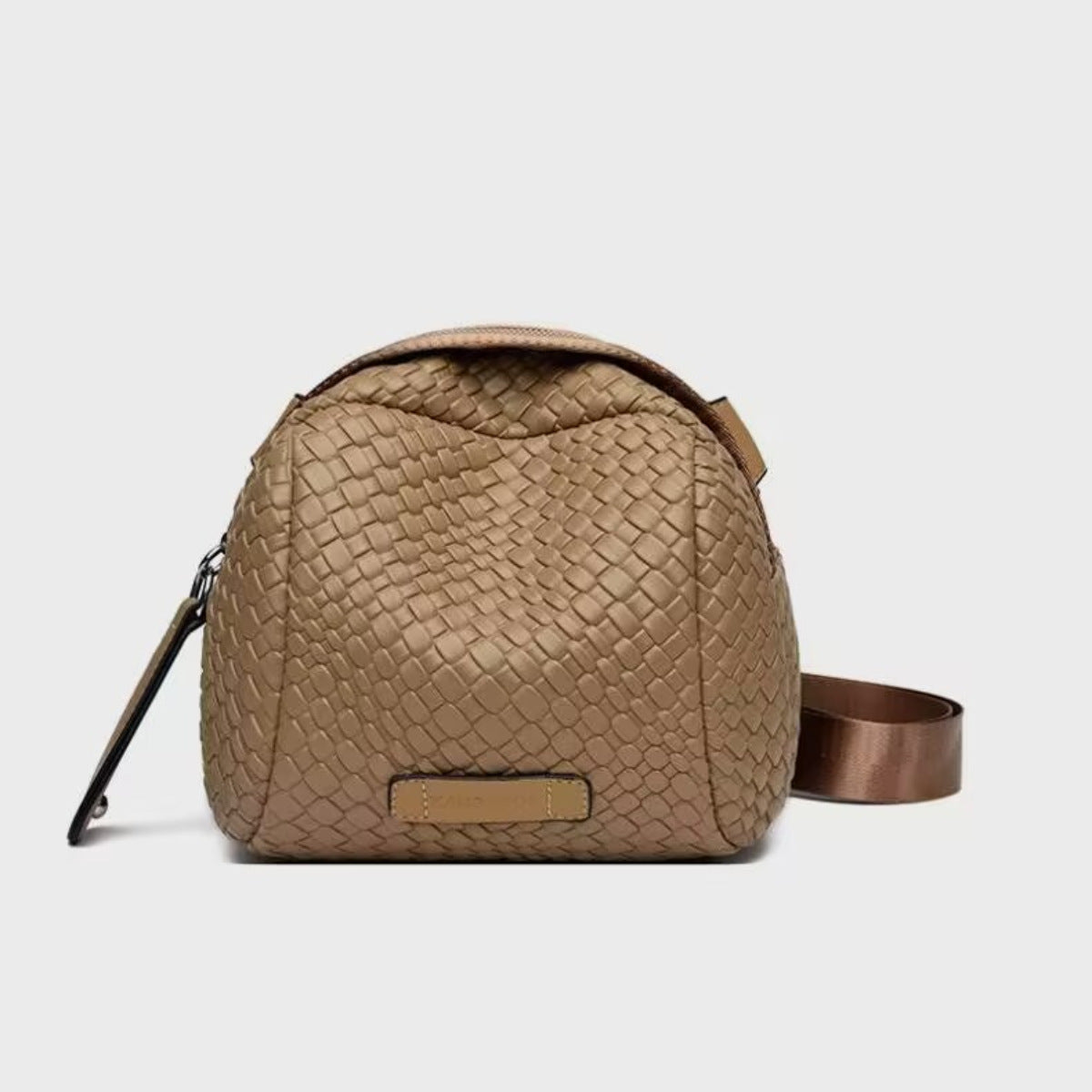 Wholesale PU Single Shoulder Diagonal Cross Casual Simple Black Small Bag