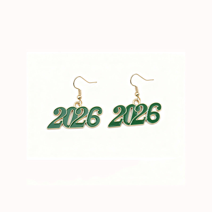 Wholesale 2026 Celebrating Digital Colored Earrings