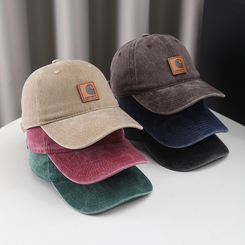 Wholesale Summer sunshade casual workwear washed distressed soft top baseball cap